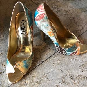 Carlos Santana, ltly used, gold multi, 6 1/2, $27